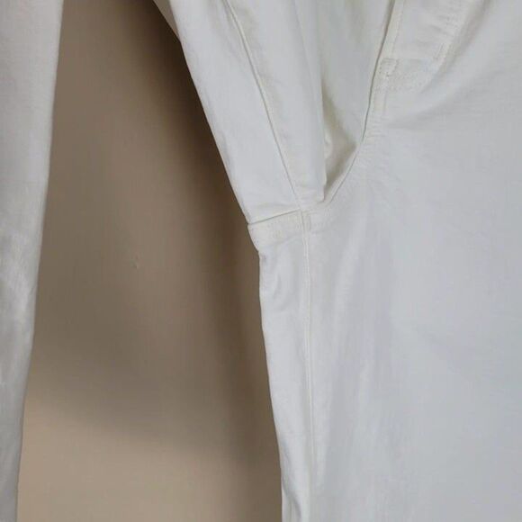 Madewell Size 33T The Tall Perfect Vintage Wide-Leg Crop Jean High Rise White - Picture 6 of 12